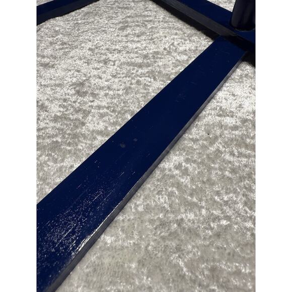 2 Vintage 10-Peg Large Blue Wood Accordion Wall Hanging Rack 20 Pegs Total! - Picture 4 of 8